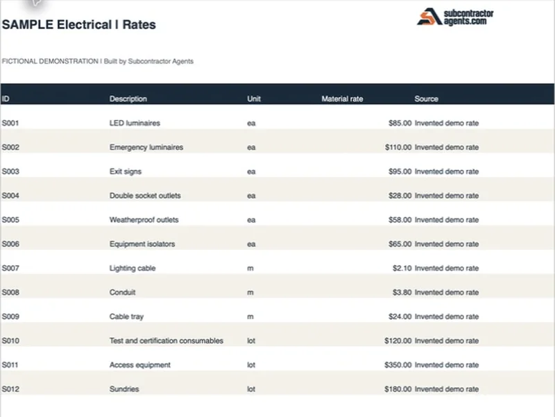 Sample rate register with a source on every rate
